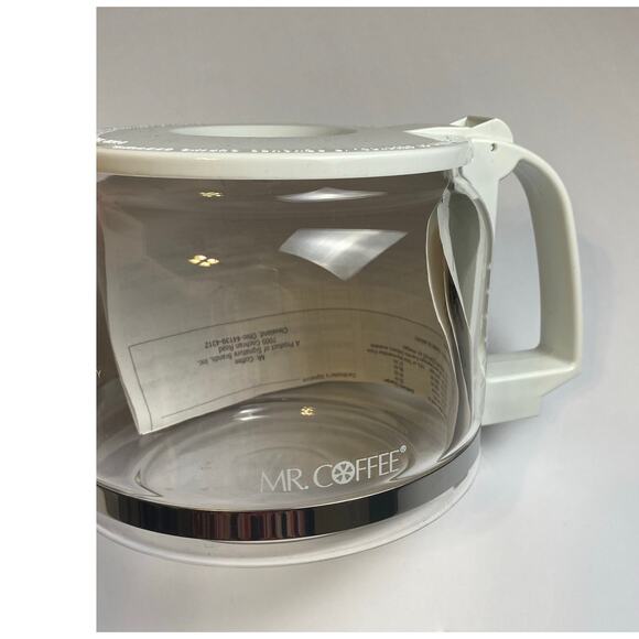 Vintage Mr. Coffee White Replacement Decanter 10-12oz. Open Box - Picture 11 of 12